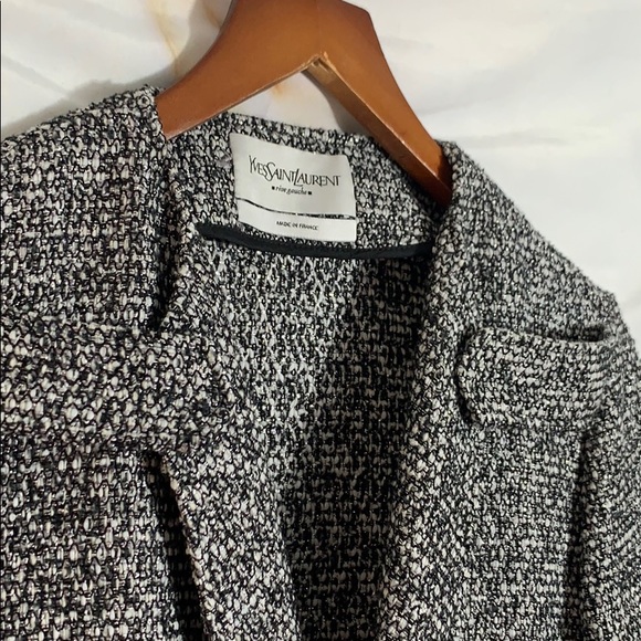 Black and white Yves Saint Laurent Wool Jacket - Picture 11 of 15